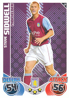Steve Sidwell Aston Villa 2010/11 Topps Match Attax #29